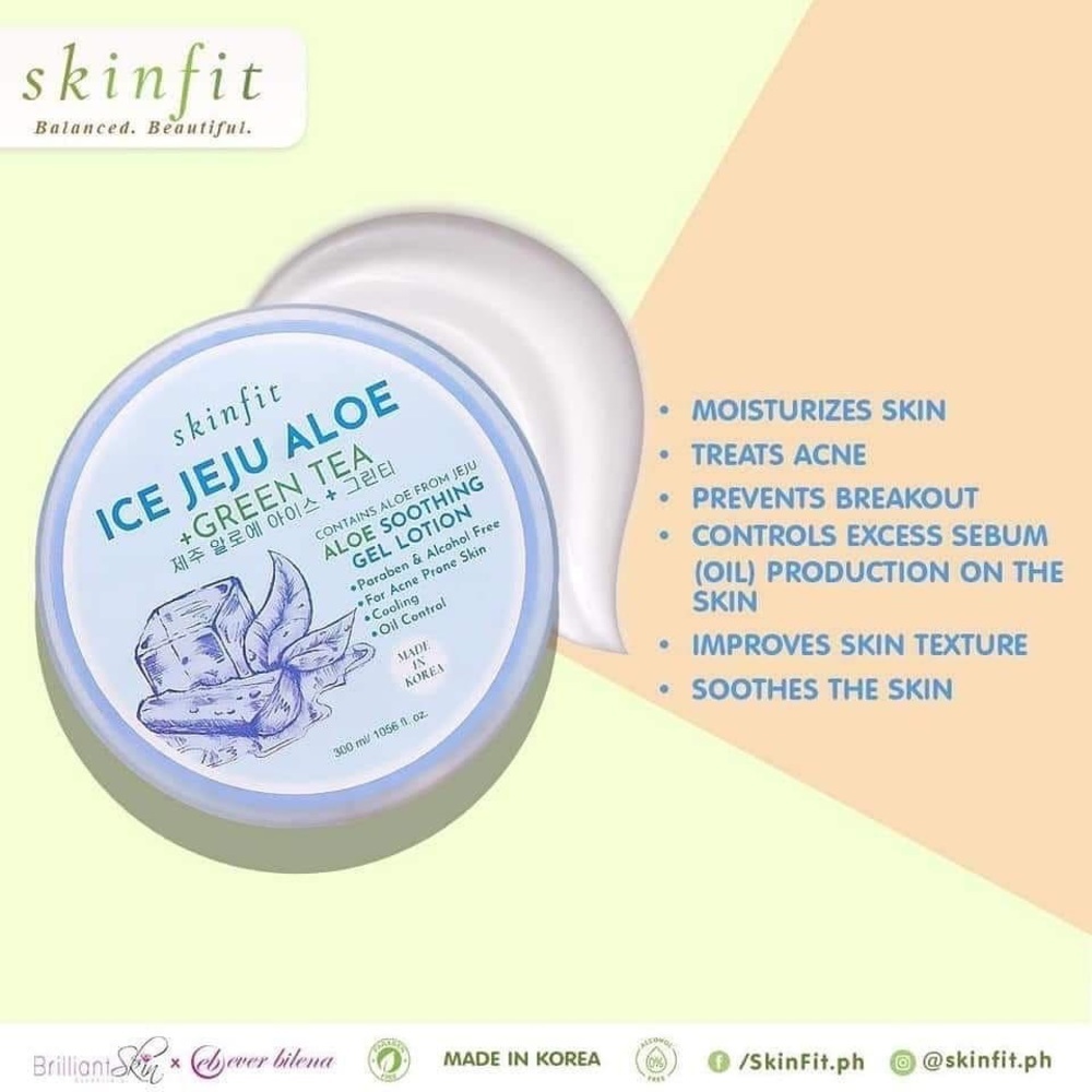 SkinFit Ice Jeju Aloe + Green Tea Gel - Picture 6 of 8
